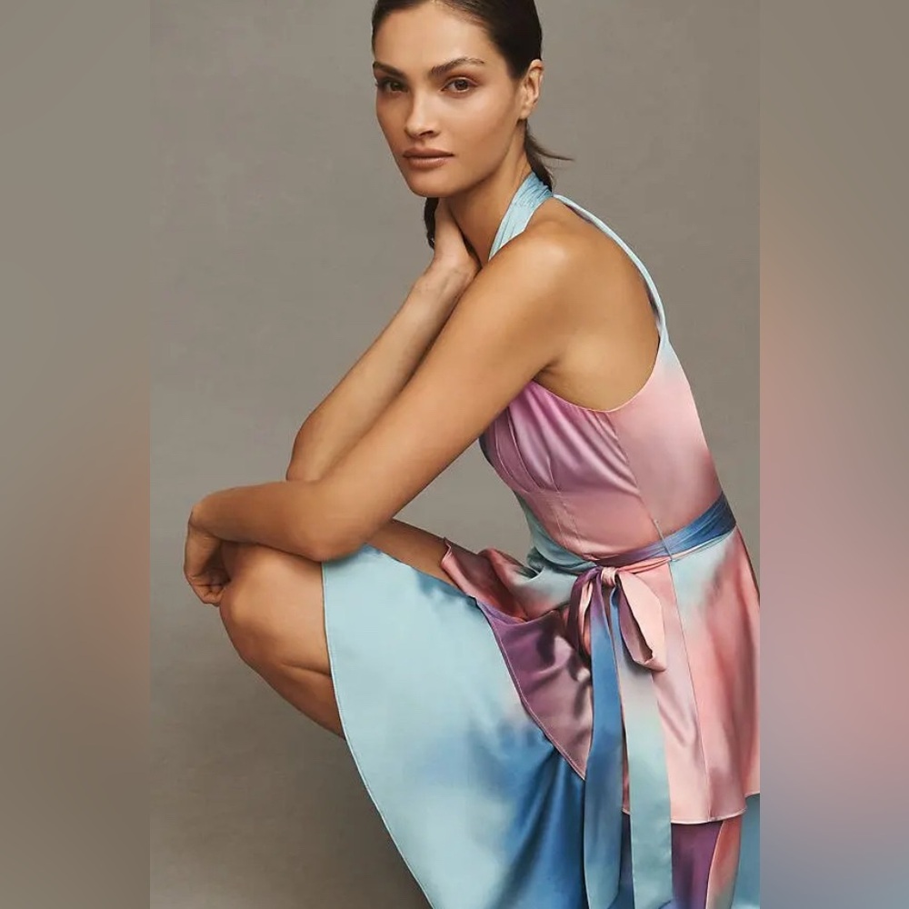 Anthropologie Hutch Sat Paige Wrap Maxi Dress, LARGE NWT - Picture 4 of 9